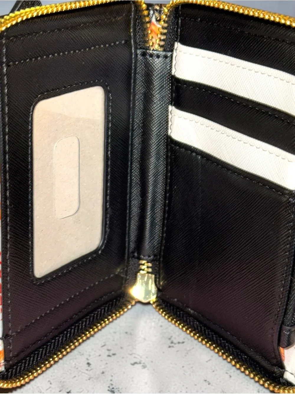 Loungefly Black Queen Crest Logo Zip Around Wallet